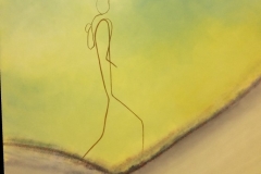 Walking man - 100x100cm - Oil on canvas - 20142014